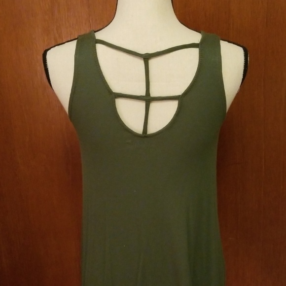 Mudd Flowy Ribbed Tank Top - Picture 3 of 3